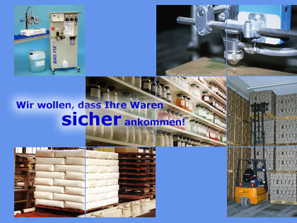 H. Rand GmbH in Neuhofen, Palettensicherungssysteme, GRIPFIX, GRIP FIX, BAGFIX, BAG FIX, Palettierklebstoffe